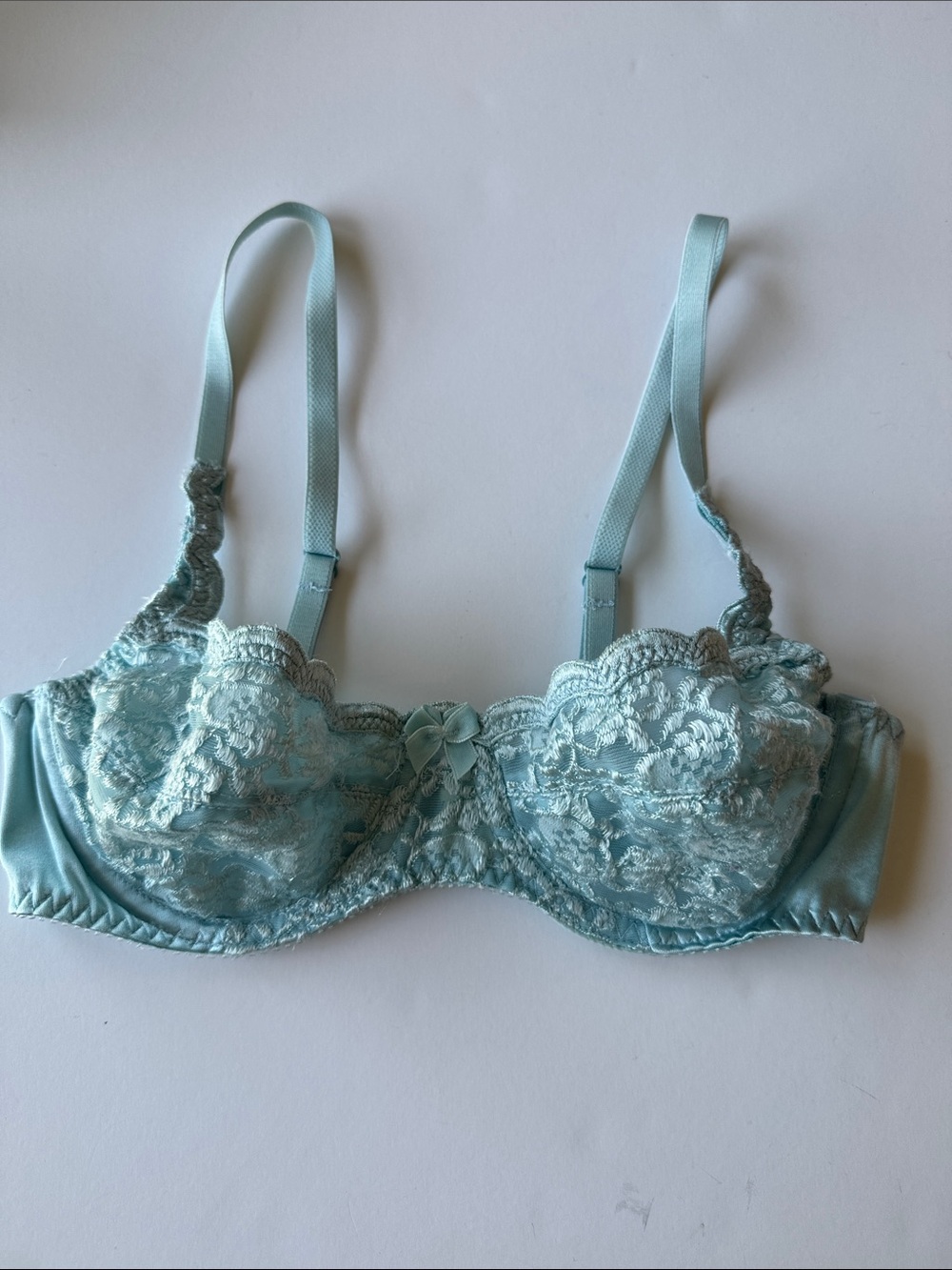 Olga Light Seafoam Lace Underwire Bra